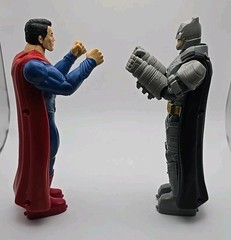 Batman Superman Figures Vintage DC Comics 8” (S16) Moving Head and Arms RARE