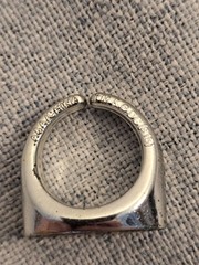 Vintage Batman 1989 Black And Yellow Silver Plastic Ring