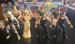 WWE WWF Jakks 2 Tuff Series 1 Set of 8 HHH Chyna Goldust Marlena DOA