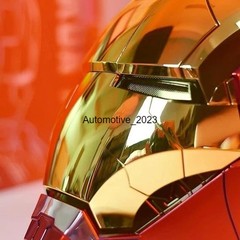 US!! Iron Man MK5 1:1 Helmet Wearable Voice-control Golden Mask Cosplay AUTOKING