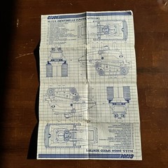 Vintage GI Joe Cobra ARAH Large Set Of Original Blueprints Canadian Released