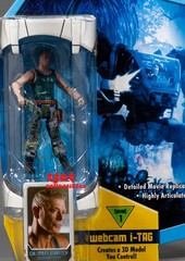 Avatar webcam i-TAG Col Miles Quaritch 3.75″ Action Figure 2009 Mattel New