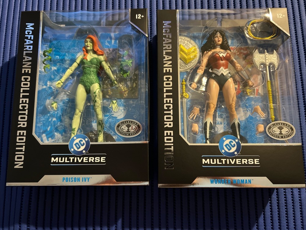 Wonder Woman And Platinum Poison Ivy, McFarlane Dc Multiverse, Platinum Edition