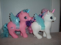 10 My Little Ponies Various Sizes Large To SMALL Vintage 1981-82 LOT MLP W/WINGS