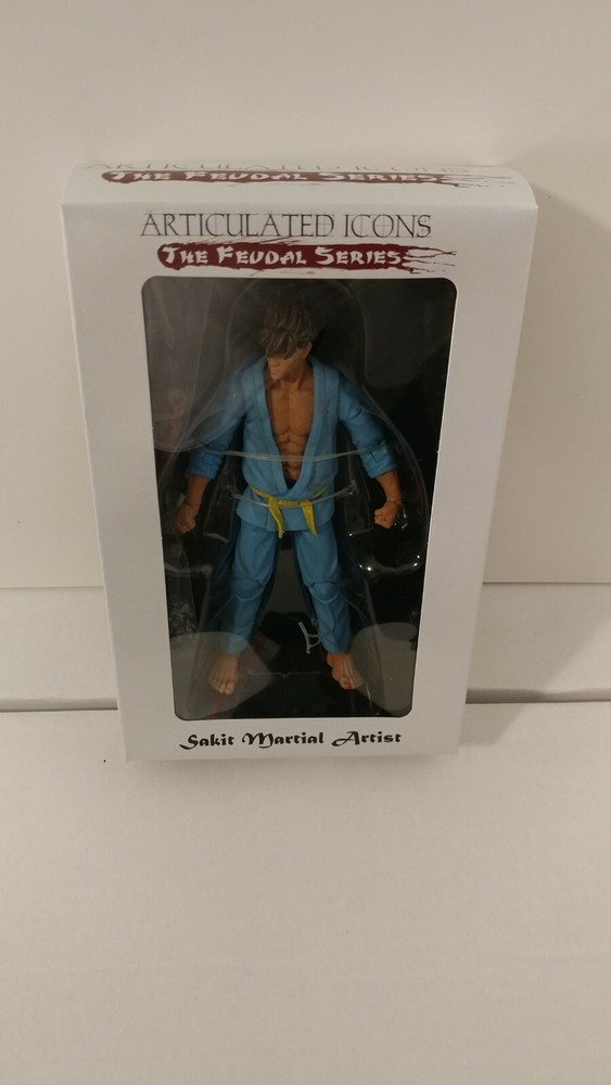 Articulated Icons Sakit Martial Artist The Feudal Series Fwoosh 6 Inch Blue