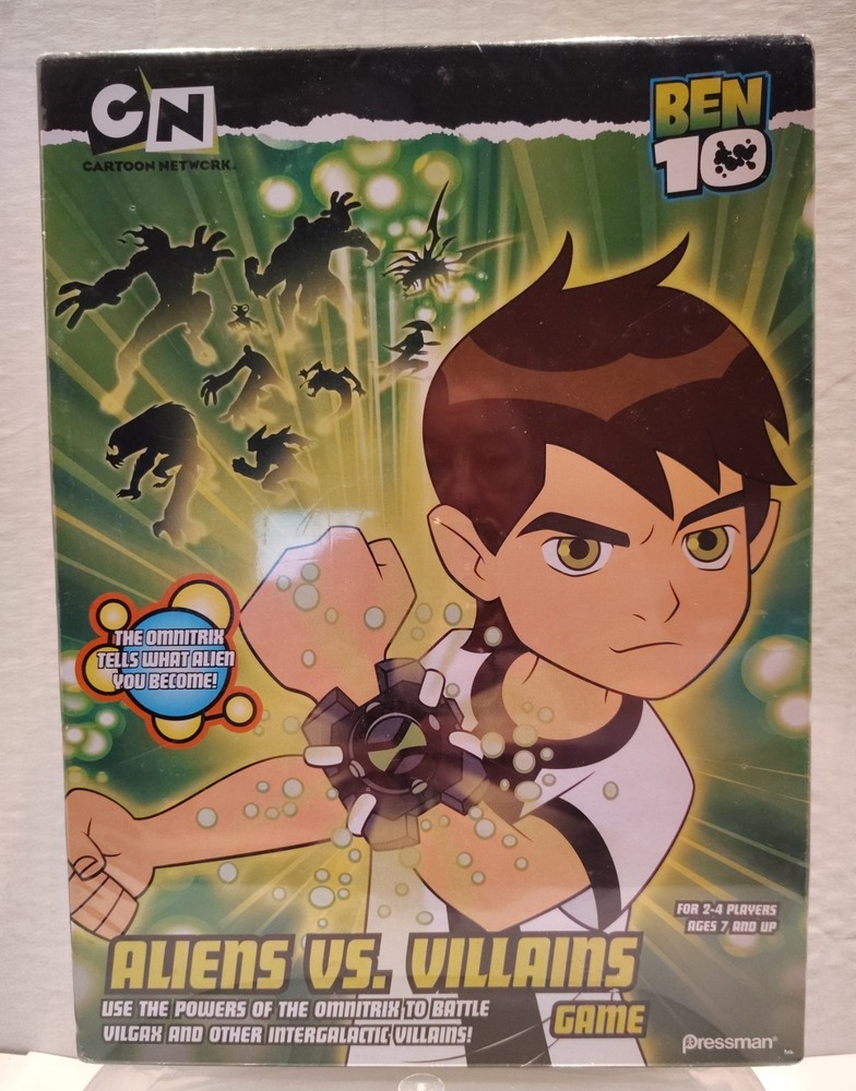 New Ben 10 Aliens Vs. Villains Game Ages 7 and Up Cartoon Network SEALED