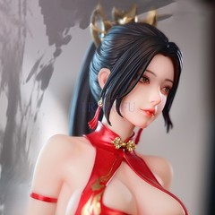 Anime Figure Inspired Mai Shiranui Red Dress PVC Statue 40cm 1/4 Scale Model NEW