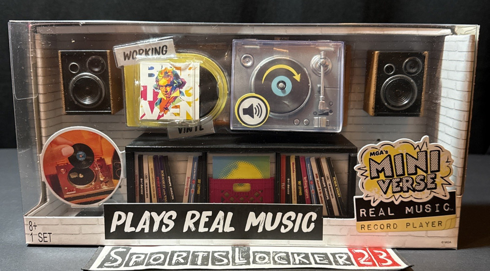 MGA’s Miniverse Real Vinyl Music Record Player – Plays Playable Music – IN HAND