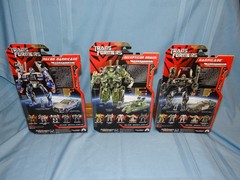 TRANSFORMERS GENERATION ONE BARRICADE, RECON BARRICADE AND BRAWL DECEPTICON SET