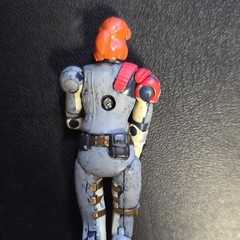 Hasbro 2003 Action Figure Gray Red Yellow Black Plastic Articulated Toy