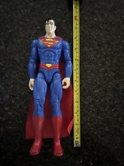 Superman DC Comics Action Figure w/ Cape Blue Red Plastic Fabric