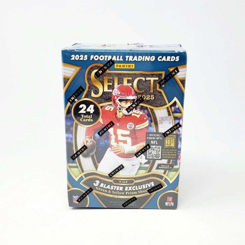 2025 Football NFL Panini Select Trading Cards Factory Sealed Blaster Box (Bin7)