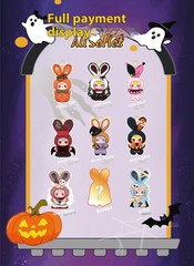 Genuine Baby Three Blind Box Halloween Castle Adventure Plush Blind Box Doll