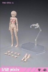 86TOYS T86-ST 1/12 Female Super Flexible Joint Body+Anime Head 6″ Action Figure
