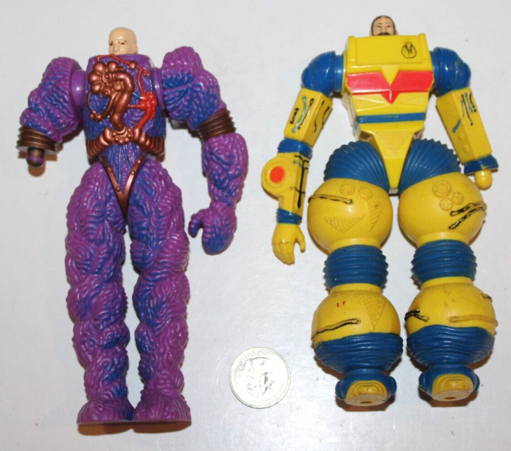 VTG 1986 Inhumanoids Liquidator & Auger Figures Loose Nice 1980s HTF Cartoon
