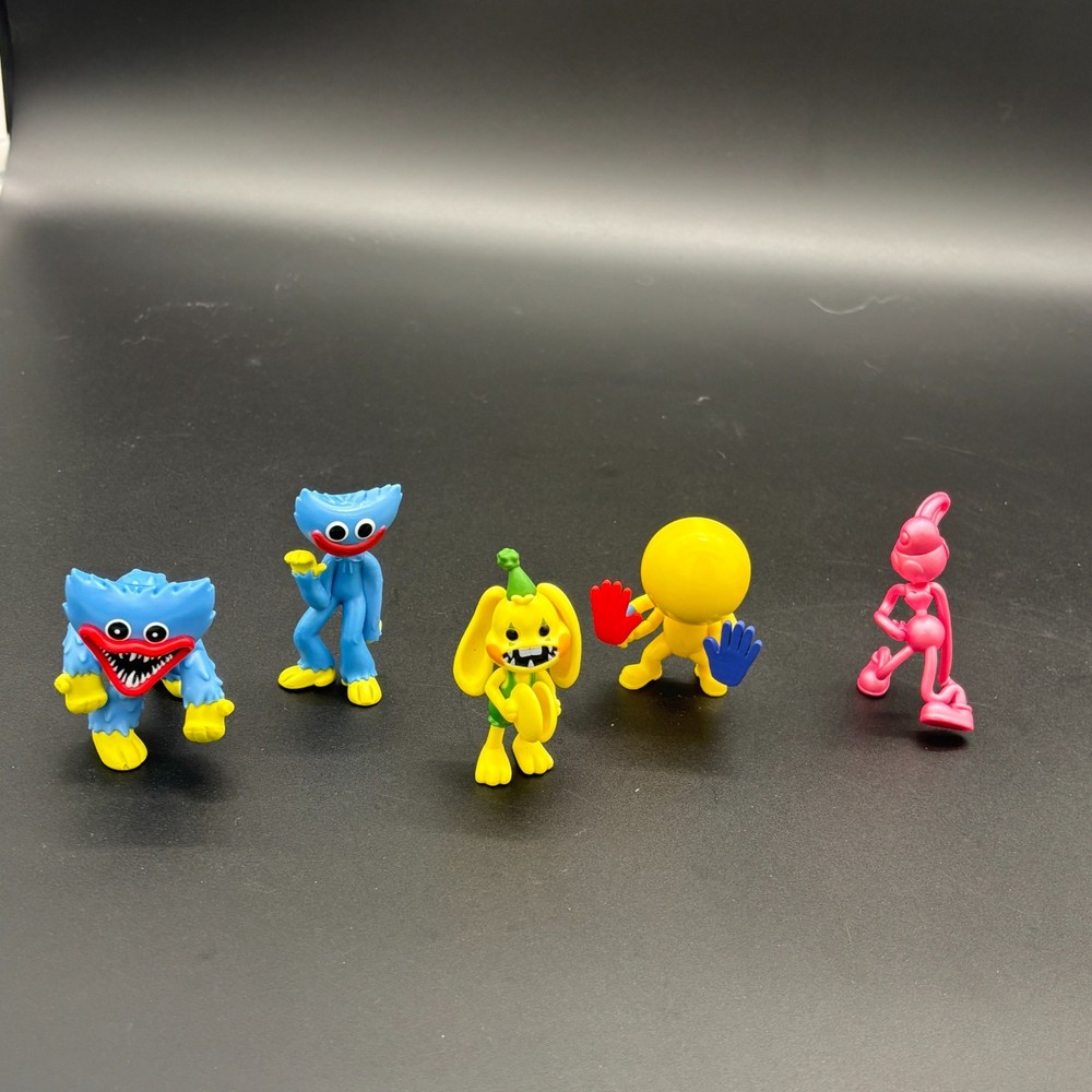 Poppy Playtime Mini Figure Lot 5 PhatMojo Huggy Wuggy Bunzo Boxy Boo 2022