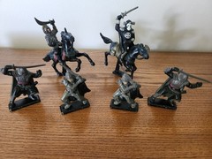 Lot of 6 Vintage Tonka 1988 WILLOW Movie Figures, with 2 horses Lucas Film