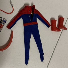 1966 IDEAL CAPTAIN ACTION Spider-Man Costume Set HIGH GRADE Spiderman 1967