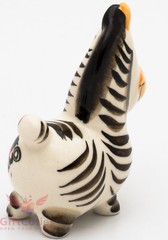 Madagascar Zebra Marty Gzhel porcelain figurine souvenir handmade