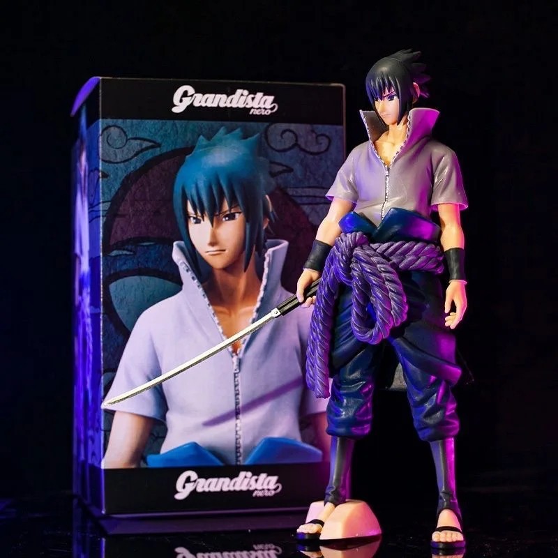 29cm Naruto Anime Sasuke Action Figures Uchiha Toys Model Gift Toys