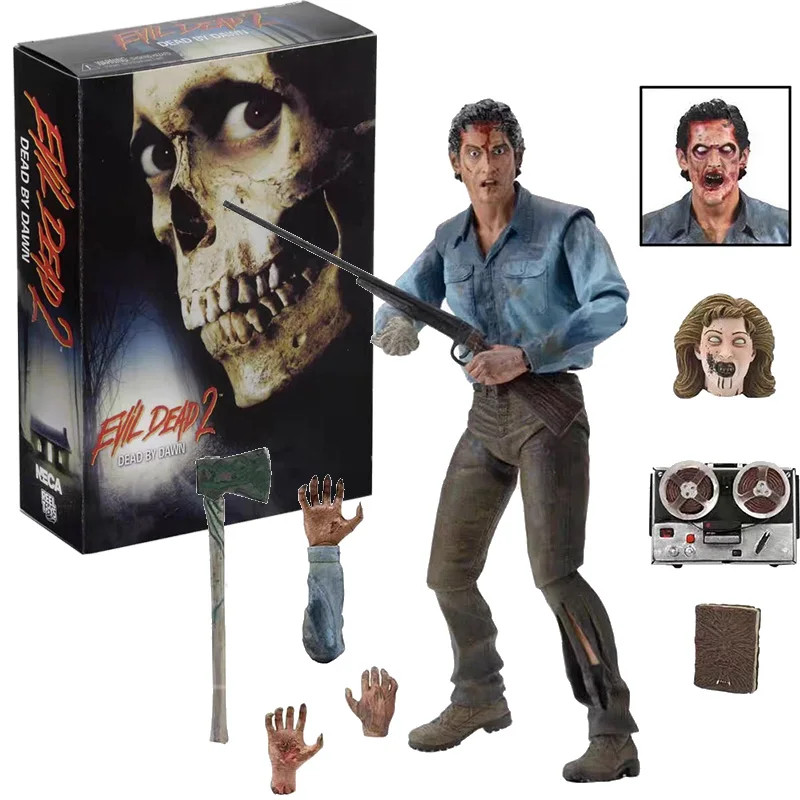 NECA Evil Dead 2 Ash Horror Action Figure Movable Collectible Halloween New Toy