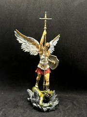 Archangel Michael Statue – Hand-Painted Resin Angel Figurine