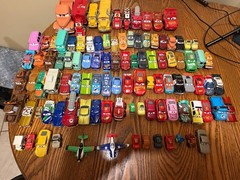 Disney Pixar Cars Diecast HUGE LOT of 103 Cars Tow Trucks Planes Grand Prix