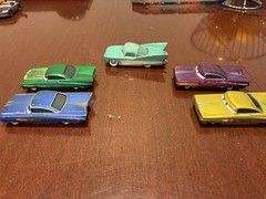 Disney Pixar Cars Diecasts of FLO and 4x RAMONE LOT Gold Purple Green Blue