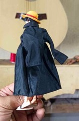 PB-LTC-LUF: 1/12 Black Wired Coat & Purple Wired Sash for One Piece SHF Luffy