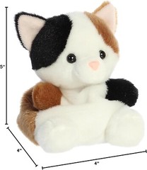 Aurora Plush Toy Adorable Palm Pals #33877 Peebs Calico Cat 5 inches NWT