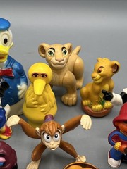 Lot 14 Vintage Character Figurines Sesame Street Disney Garfield Raisin PVC Toys