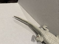 Alligator Crocodile Rubber Toy Figure 1976 Hong Kong