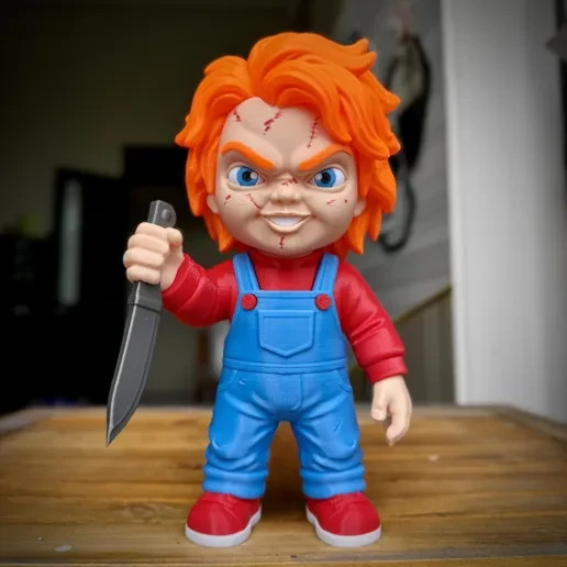 3D Printed Chucky and Tiffany – Bride of Chucky Display figures