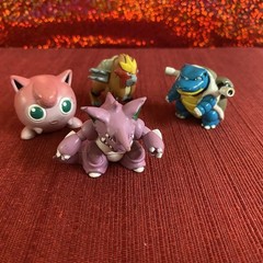 Pokemon Tomy Vintage Pencil Topper Lot – Entai Nidoking Jigglypuff Blastoise