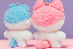 Kakao Friends Golgolz Collaborate Stuffed Plush Doll Keyring Make-up Pouch Bag