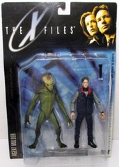 4 McFARLANE 1998 SERIES 1 X-FILES ACTION FIGURES AGENT SKULLY MULDER ALIEN + POD
