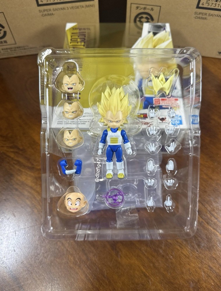 SH Figuarts Dragon Ball Daima Vegeta Super Saiyan 3 Mini PBandai Exclusive *NEW*