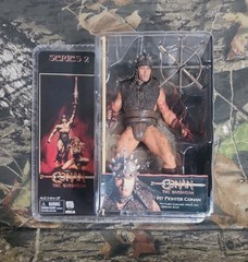 2008 NECA CONAN BARBARIAN MOVIE PIT FIGHTER ACTION FIGURE ARNOLD REEL TOYS