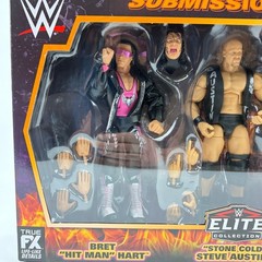WWE Elite WrestleMania 13 Submission Match Bret Hart Steve Austin Ken Shamrock