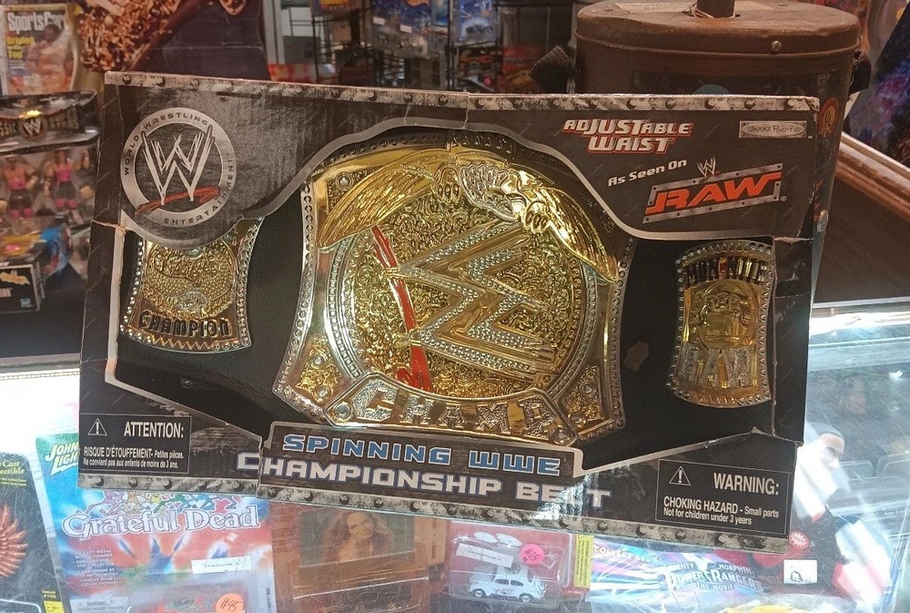 WWE Jakks Monday Night Raw Spinning Championship belt