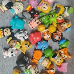 Random 24PCS Cartoon Mini Figure Set Anime Character Collectible Toys Kids Gift