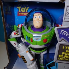 Toy Story Power Blaster Buzz Lightyear Thinkway Toys Talking Figure Boxed RARE