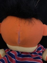 Vintage Sesame Street Ernie Plush Hand Puppet Doll Toy by Applause