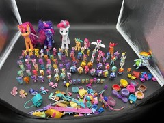 Huge My Little Pony Lot Of 96 Figures Various Styles And Years Plus Accessories