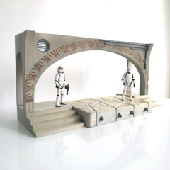 CUSTOM JABBA’S PALACE + DIAS for 3.75 IN (1:18) FIGURE DIORAMA