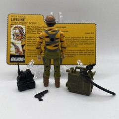 1988 GI JOE TIGER FORCE LIFELINE v2 100% COMPLETE WITH FILE CARD