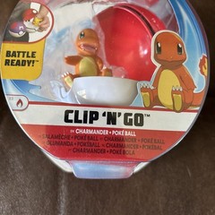 Pokemon Clip ‘n’ Go CHARMANDER + PokeBall Action Figure 2″ Winking NEW