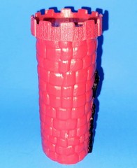 Vintage Arco Dragons N’ Monsters Figures & Red Headsgone Tower Castle Set Toy