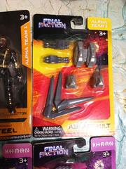 Final Faction lot. Synthoid action figure, Elite gold Steel, scourge, striker +