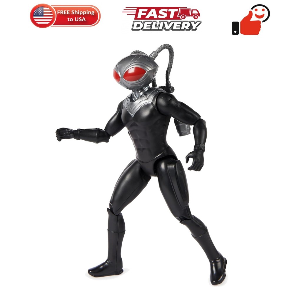 Aquaman, Black Manta Action Figure, 12-inch, Detailed Sculpting, Movie Stylin…